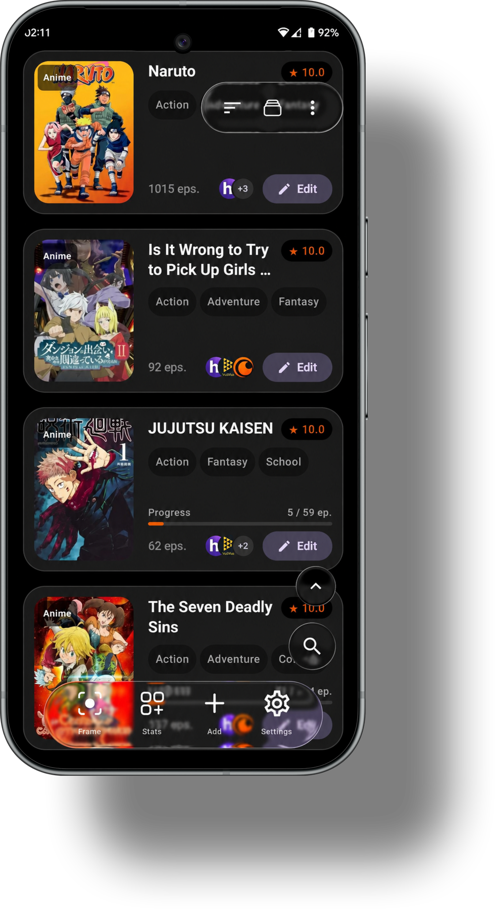 Vetro Library Screen
